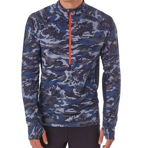 Patagonia Men’s All Weather Zip-Neck in Blue Camo